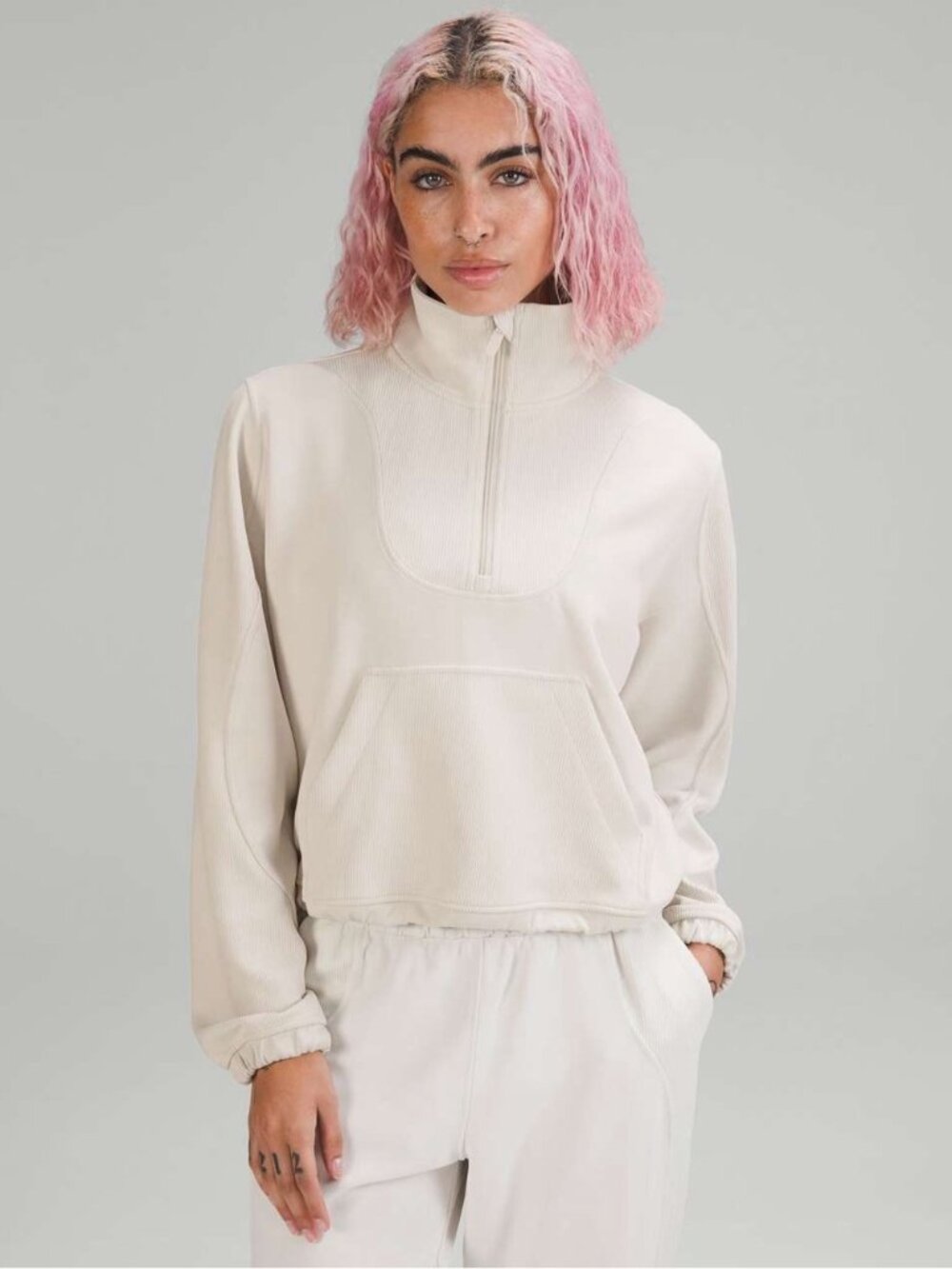 Lululemon Softstreme 1/2 zip pullover size 6